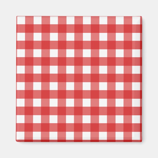 Aimant Red gingham (Devant)