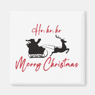 Aimant Red Joyer Noël Père Noël Sleigh et Reindeer