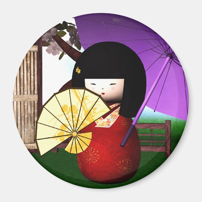 Aimant Red Kokeshi (Devant)