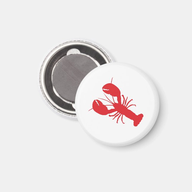 Aimant Red Lobster Coastal Beach Océan Moderne Amusement (Recto/Verso)