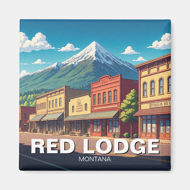 Aimant Red Lodge Montana (Devant)