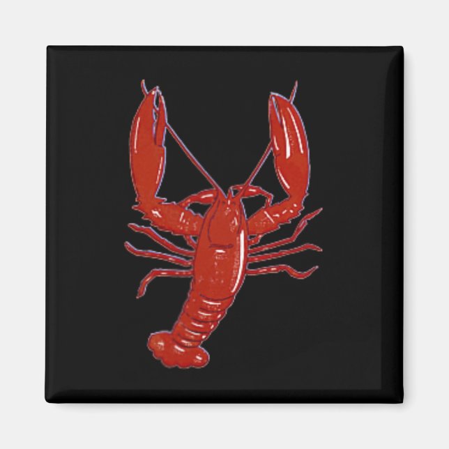 Aimant Red Maine Lobster Clic Design nautique (Devant)