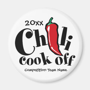 Aimant Red Pepper Chili Cook Off Concours