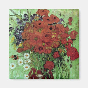 Aimant Red Poppies & Daisies (F280)Van Gogh Fine Art