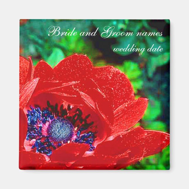 Aimant Red Poppy (Devant)