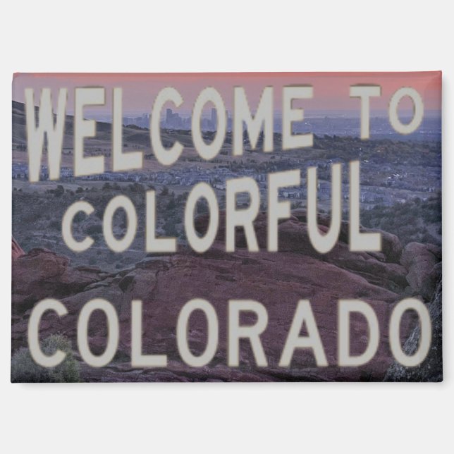 Aimant Red Rocks View of Denver (Recto)