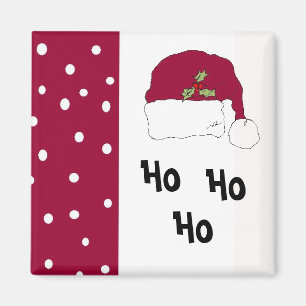 Aimant Red Santa Hat