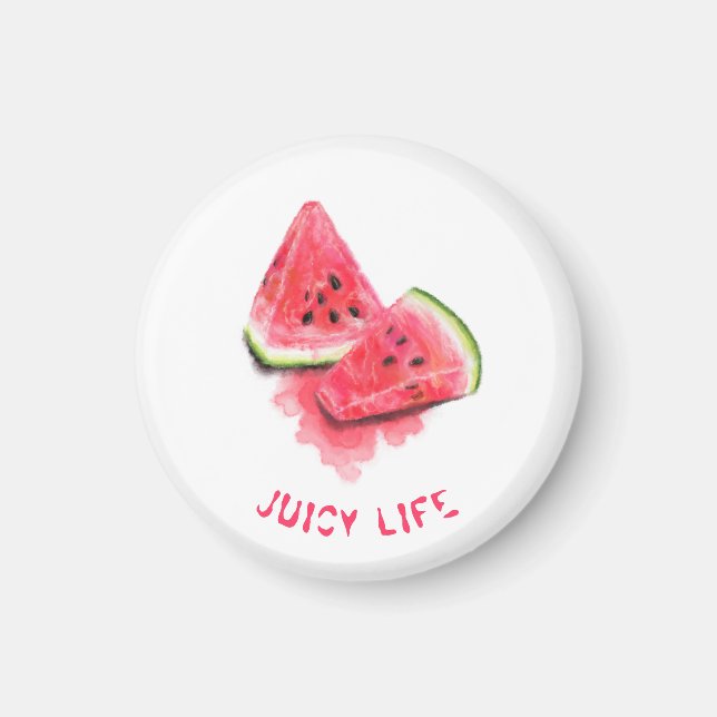Aimant Red Sweet Juicy Watermelon (Devant)