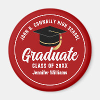 Red White High School Graduate sur mesure