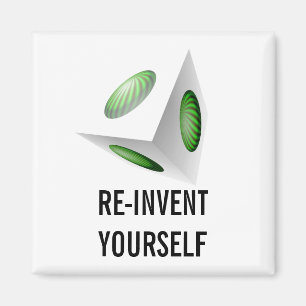 Aimant Redéfinissez-vous Message de motivation