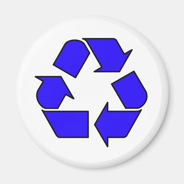 Aimant Réduire la réutilisation du logo Recycle Flèche 3R (Devant)