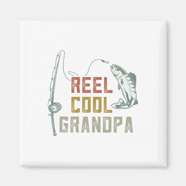 Aimant Reel Cool Grand-Père Pêche S (Devant)