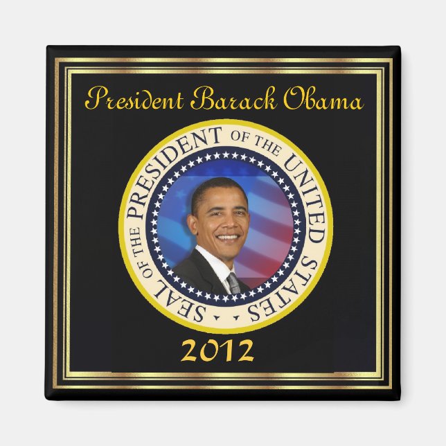 Aimant Réelection du président Obama 2012 (Devant)