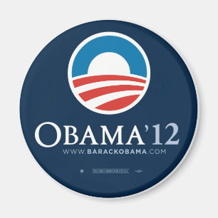 Aimant Réélisez le Président Barack Obama 2012