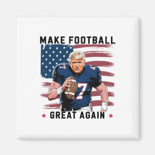 Aimant Refaire Grande l'Amérique Football Trump Drapeau É