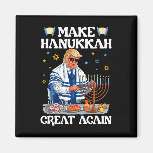 Aimant Refaire Hanoukka en Grand Trump Juif laid Chanuk