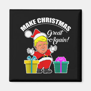 Aimant Refaire Noël Grande Encore Donald Trump Père Noël