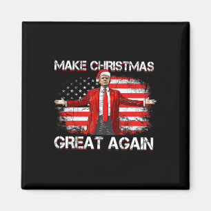 Aimant Refaire Noël Grande Encore Santa Drôle Trump Xmas 