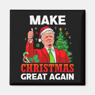 Aimant Refaire Noël Grande Encore Santa Président Trump