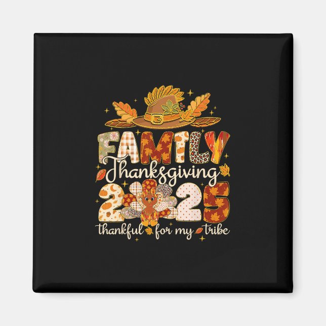Aimant Refaire Thanksgiving Great Again Trump Dinde Drôle (Devant)