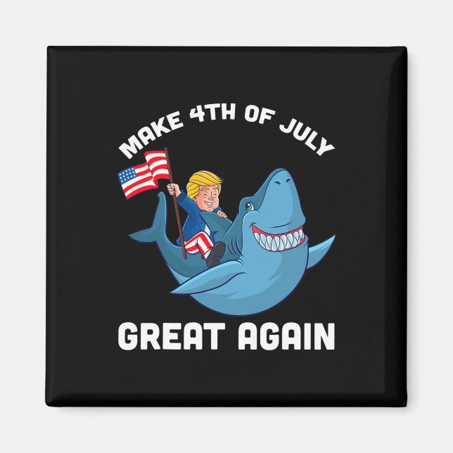 Aimant Refaisons la fête du 4 juillet grande avec Donald  (Devant)