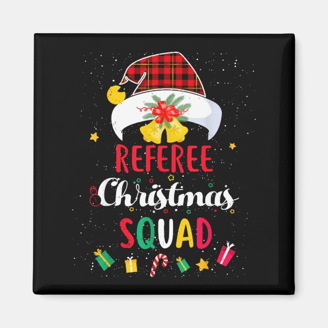 Aimant Referee Christmas Squad Santa Hat Umre Match  (Devant)