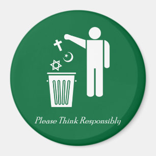 Aimant Réfléchissez de manière responsable