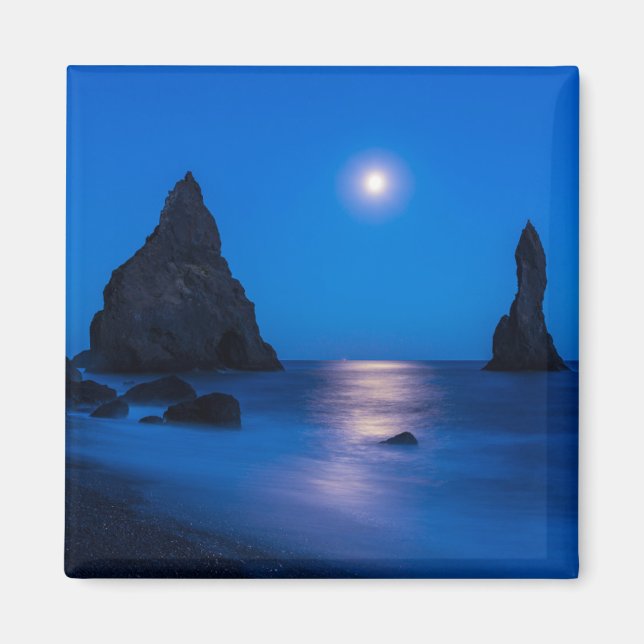 Aimant Reflet du lever de lune | Islande, Reynisdrangur (Devant)