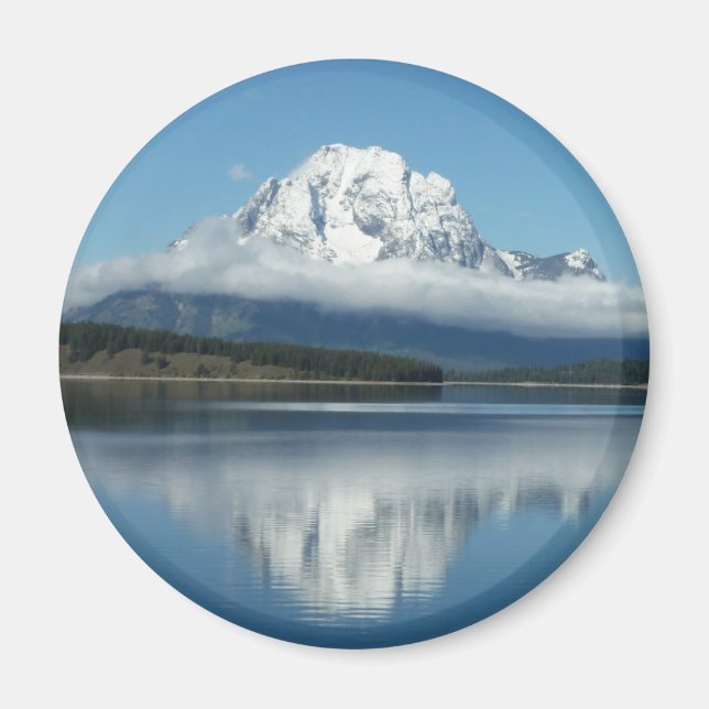 Aimant Reflet du mont Moran dans le Grand Teton (Devant)