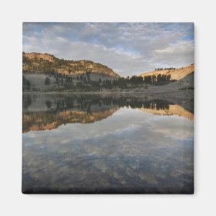 Aimant Reflets du coucher de soleil sur le lac Helen, Las