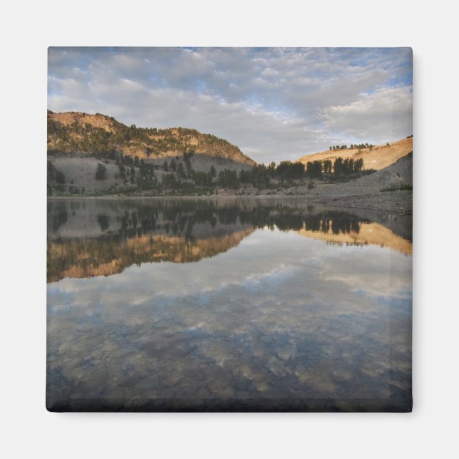 Aimant Reflets du coucher de soleil sur le lac Helen, Las (Devant)