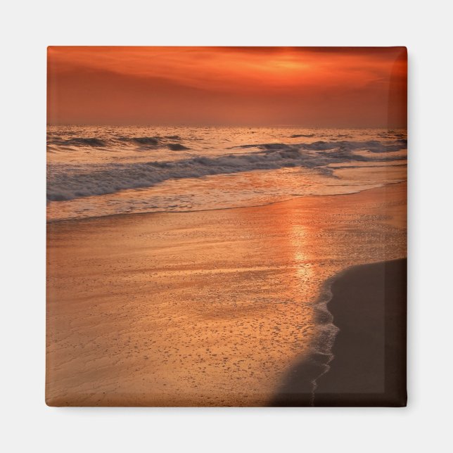 Aimant Reflets du coucher de soleil sur les nuages et le  (Devant)