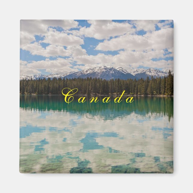 Aimant Réflexion canadienne sur le paysage aquatique (Devant)
