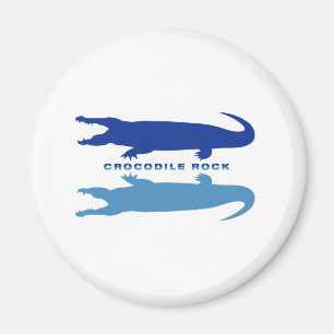 Aimant Réflexion crocodile (bleu)