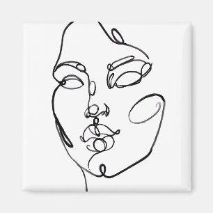 Aimant Réflexions linéaires - Face