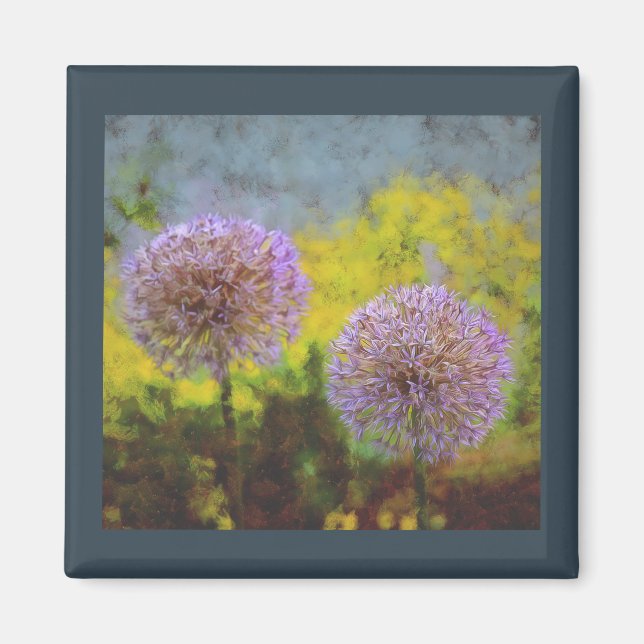 Aimant Réfrigérateur Allium Afternoon Garlic Bluish Grey (Devant)