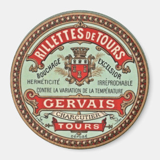 Aimant Réfrigérateur de Étiquette Vintage français