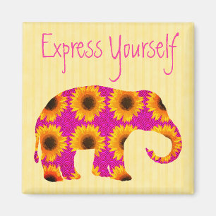 Aimant Réfrigérateur de l'express d'éléphant de tourn