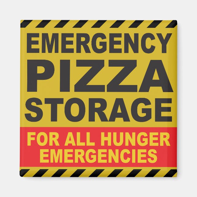 Aimant réfrigérateur de STOCKAGE PIZZA (Devant)