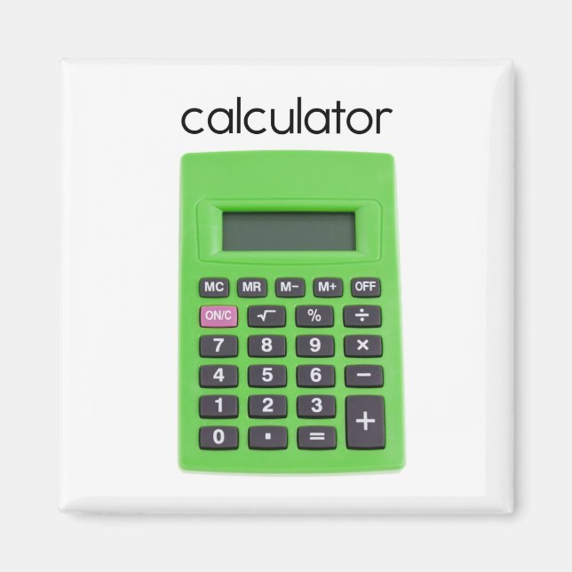 Aimant Réfrigérateur du calculateur (Devant)