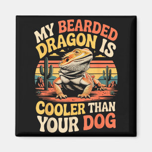 Aimant Refroidisseur de dragon barbu Reptile Animal Barbu