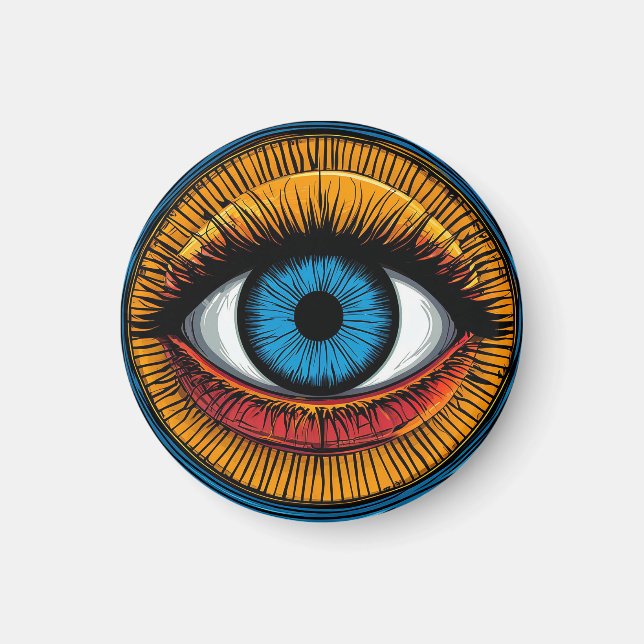 Aimant 🌿 Regard Mauvais Lumineux Vibrant ✨ Protection Ar (Devant)