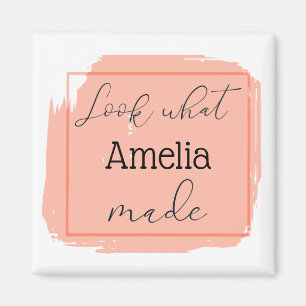 Aimant Regardez Ce Que J'Ai Fait Personnalisé