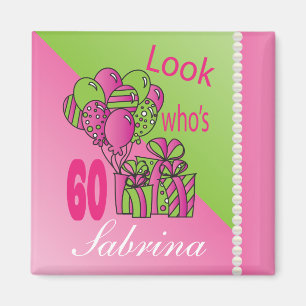 Aimant Regardez qui a 60 ans   60e anniversaire