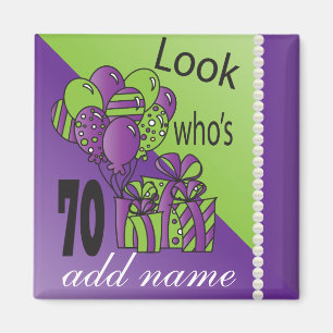 Aimant Regardez qui est 70 - soixante-dixième