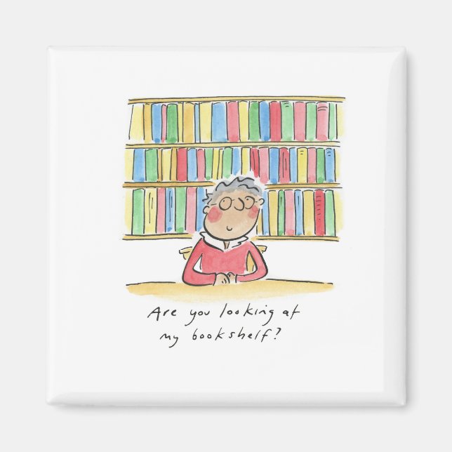 Aimant Regardez-vous ma bibliothèque ? (Devant)