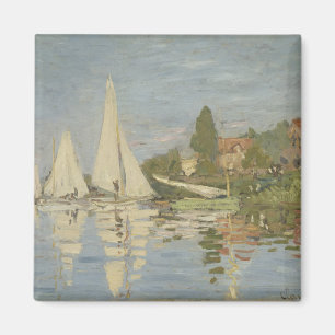 Aimant Régates Claude Monet vintages à Argenteuil