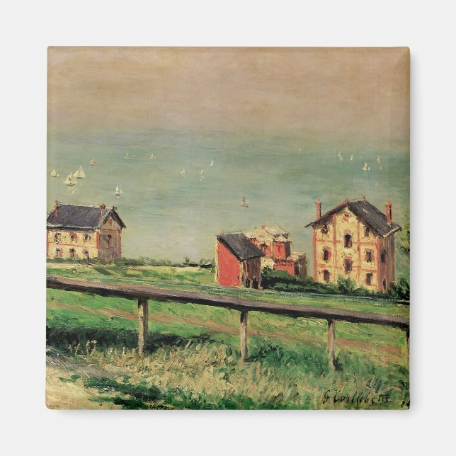 Aimant Regatta à Villerville par Gustave Caillebotte (Devant)