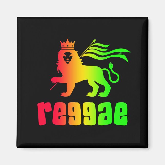 Aimant Reggae Rasta Lion (Devant)