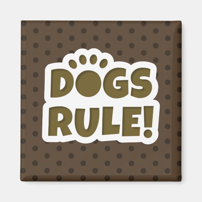 Aimant Règle des chiens (Devant)